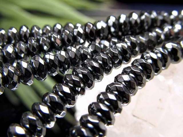 激安宣言 ボタンカット 約8mm珠 ヘマタイト 赤鉄鉱 一連 約37-39cm ロンデルカット ブラジル産 geki rn-s パワーストーン 天然石