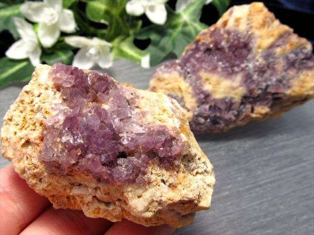 希少 国産原石 アメジスト(紫水晶) 原石 70g-90g 1個売り