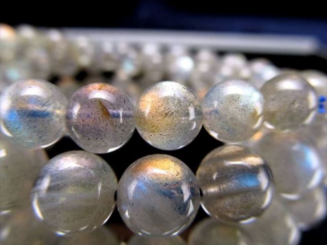 最強コスパ レインボーラブラドライト ブレスレット 8mm-8.5mm×23珠前後 希少なピンクやパープルのシラーも 希望を掴み取るパワーストーン 霊性を高める石