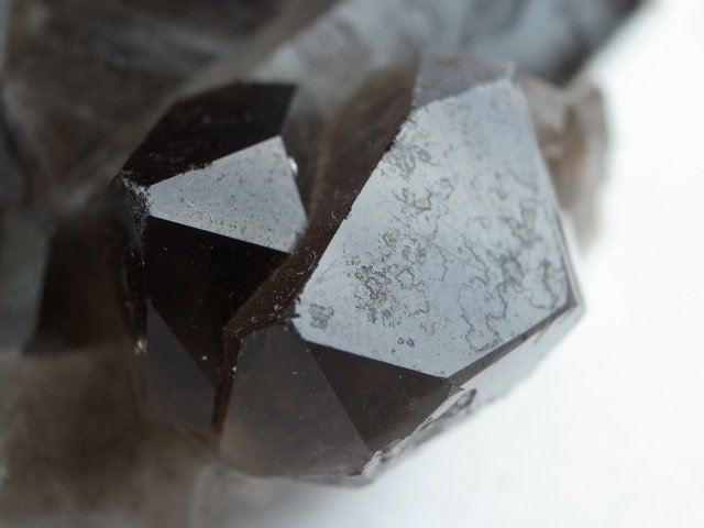 高品質 黒水晶 (モリオン) クラスター原石 重さ約266g 最強の魔