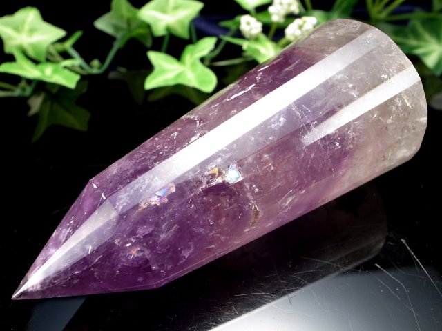 生命力を増幅する特別な幾何学形状 アメジスト ヴォーゲルワンド 高さ 108mm 重さ 190g 2月の誕生石 癒しと安らぎの石 ブラジル
