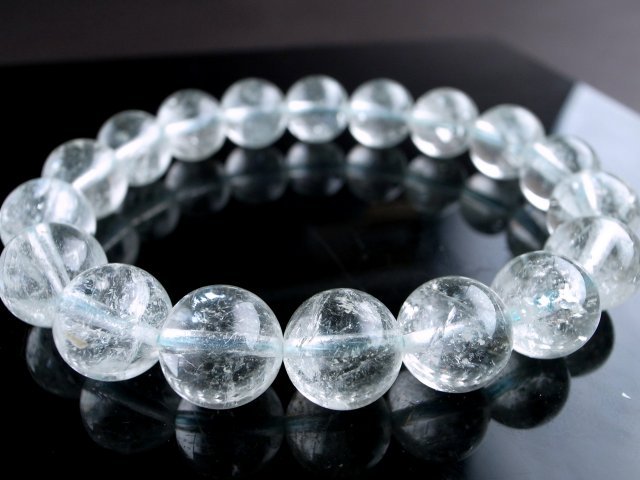 ハイクオリティ品質 透明感抜群 ヒマラヤンベリル ブレスレット 11mm
