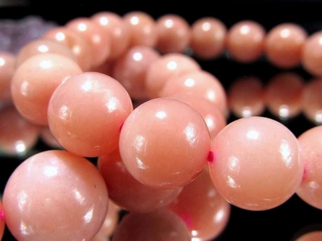 ピンクオパール ブレスレット 9mm-9.5mm×21珠前後 ナチュラルピンク