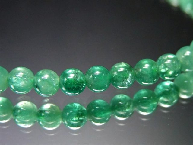 1粒売り 5A級 透明宝石質 エメラルド 翠玉 4mm-4.5mm珠 世界4大宝石 5