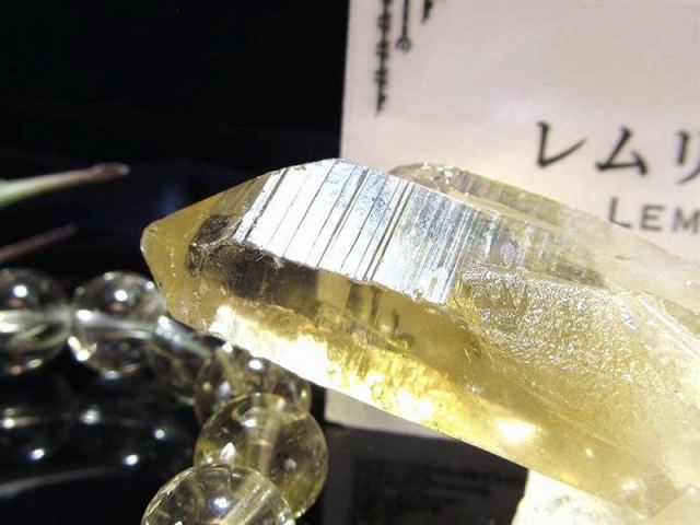 ゴールデンレムリアンシードクリスタル　ブレスレット 1点物】激レア◇黄金レムリアン ゴールデンレムリアンシード