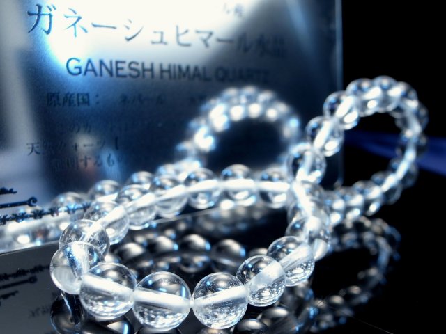 クリアタイプ ガネーシュヒマール産 水晶 ブレスレット 6mm-6.5mm×30珠