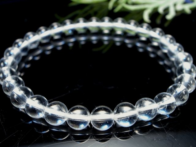 クリアタイプ ガネーシュヒマール産 水晶 ブレスレット 6mm-6.5mm×30珠