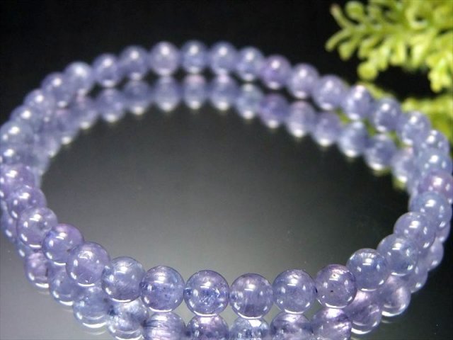 透明 5A 宝石質 タンザナイト ブルーゾイサイト ブレスレット