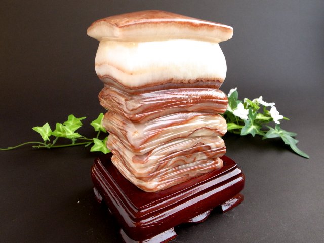 三足 豚 天然石 ソープストーン 置き物