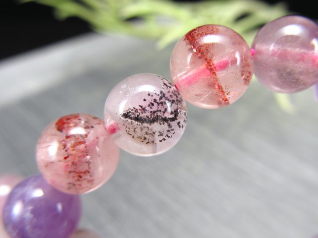 3A+ スーパーセブン ブレスレット 約7.5mm-8mm×25珠 7つのパワーを持つ