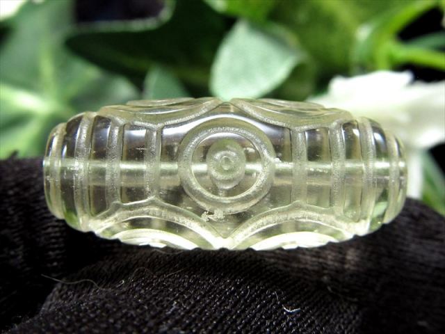 数量限定入荷！貴重天珠 リビアングラス 龍眼天珠 重さ3.3g 幅約23.5mm