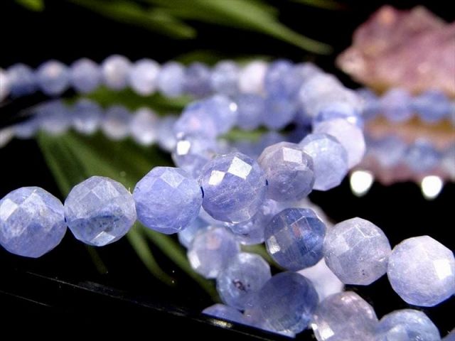 タンザナイト ボールカット ブレスレット 約5mm-5.5mm×34珠前後