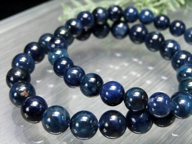 希少　ブルースギライトブレスレット　7.8㎜ 高品質]ブルースギライトブレスレット（約6mm玉） - 埼玉県吉川