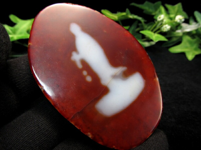 完全限定入荷 入荷頻度極少 赤瑪瑙原石スライス 観音紅天珠プレート