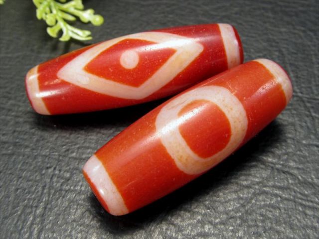 希少紅朱砂入り 星辰紅天珠(せいしんべにてんじゅ) 約37mm-40mm 1個売り 生命力を高める赤瑪瑙 運獲得・くじ運・愛情増幅・強運上昇 紅天珠