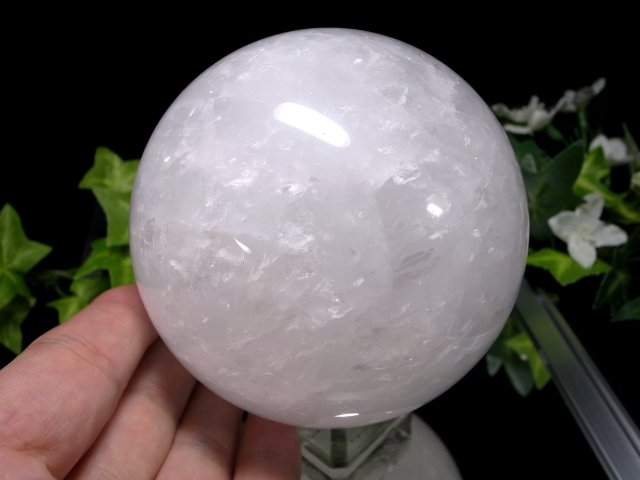 ドイツ産菌糸入り水晶 マーカサイトインクォーツ(白鉄鉱入り水晶) ブレスレット 8.5mm