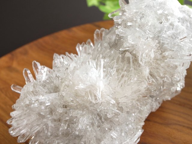 5A 超透明花咲き結晶 四川 フラワー水晶 クラスター 最大幅約87mm 重さ