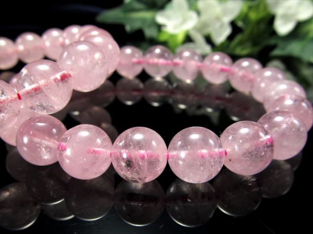 4A モルガナイト (ピンクアクアマリン)ブレスレット 約7mm-7.5mm
