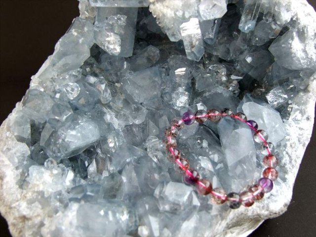 別格・過去最高品質 S級 セレスタイト 原石 アクリル台座付き 最大幅