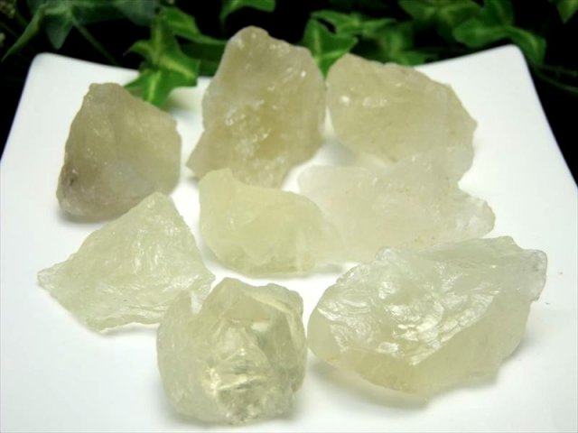 レモンクォーツ ラフ原石タイプ 詰合せ 200g（約8個入り）サイズ