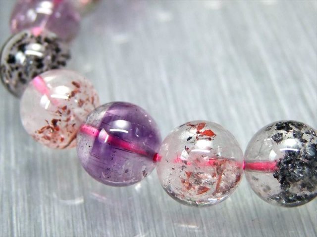 バイヤー自ら撮影 5A スーパーセブン ブレスレット 9.5mm-10mm×20珠