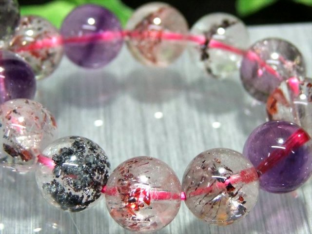 バイヤー自ら撮影 5A スーパーセブン ブレスレット 9.5mm-10mm×20珠