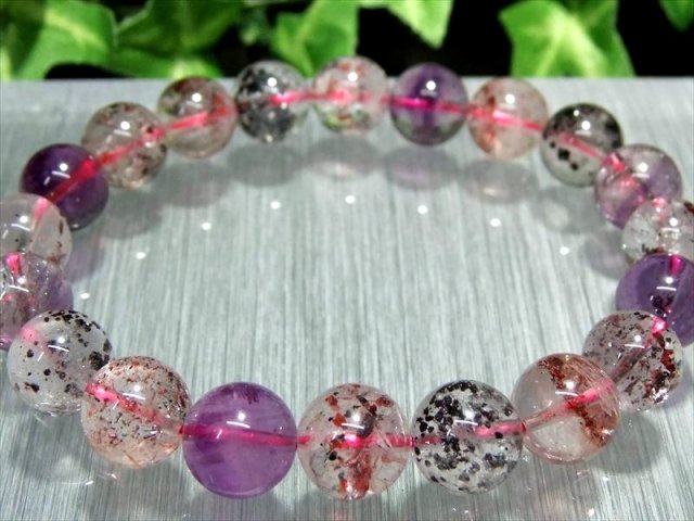 バイヤー自ら撮影 5A スーパーセブン ブレスレット 9.5mm-10mm×20珠