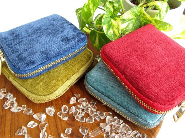 選べる4色 ブレスレット専用 旅ポーチ 幅約13cm×12cm アクセサリー