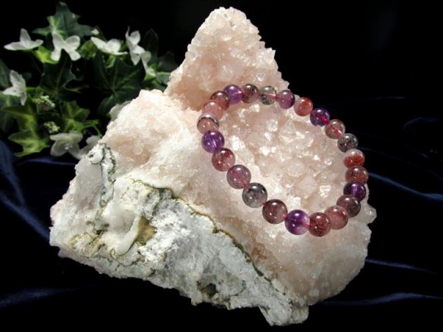 瑞々しいピンクカラー アポフィライト クローライト共生 ドゥルージー クラスター原石 最大幅約145mm 約1557g 麗しい結晶群 直観力や洞察力を高める石