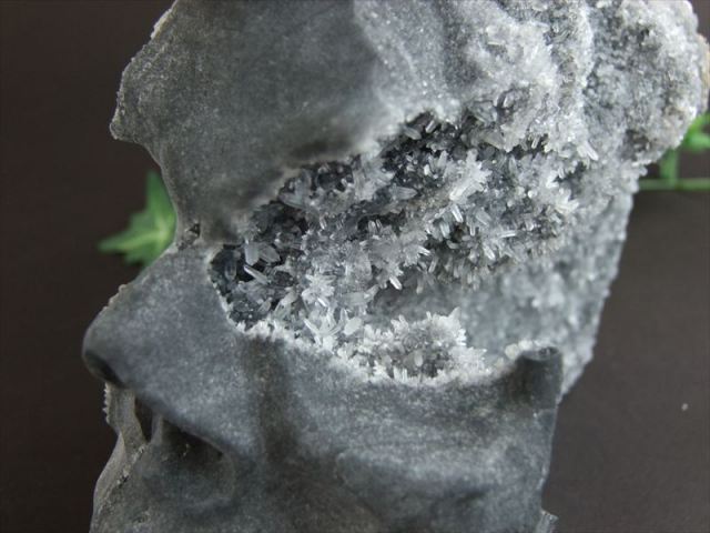 唯一無二、幻影ドクロ ゴーストスカル 彫刻置物 最大幅約165mm