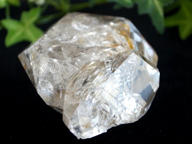 虹入り ハーキマーダイヤモンド ハーキマー水晶 結晶 最大幅 約69mm 重