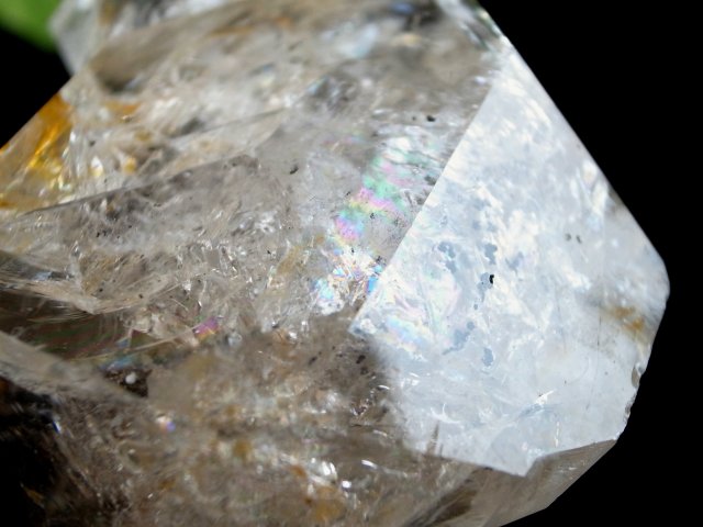 虹入り ハーキマーダイヤモンド ハーキマー水晶 結晶 最大幅 約69mm 重