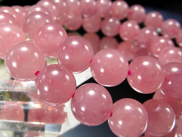 濃色ピンクパープル ラズベリークォーツ ブレスレット 8.5mm-9mm×22珠前後 恋愛・愛情運を象徴するストーン 内面から美しくなりたい時に マダガスカル産
