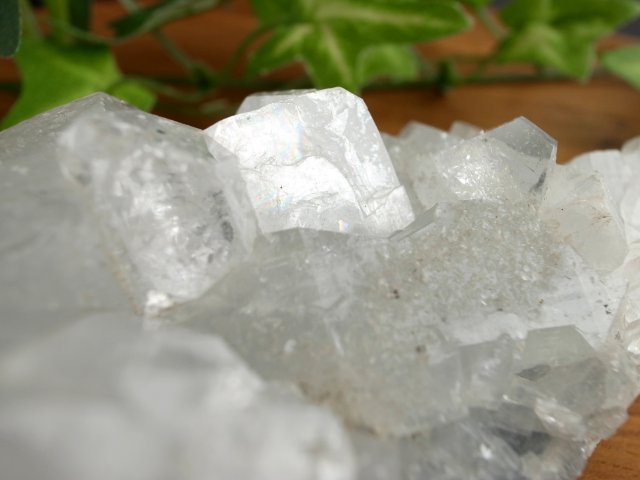 4A アポフィライト 魚眼石 クラスター原石 最大幅119mm 重さ189g 麗しい結晶群 直観力や洞察力を高める石 天使の水晶 第三の目を開く 点もの インド産