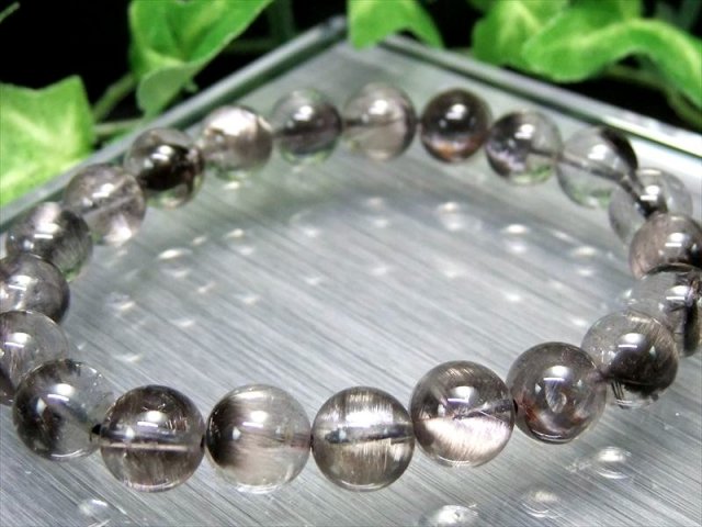 王道プラチナルチル 5A級 プラチナルチルクォーツ ブレスレット 9mm