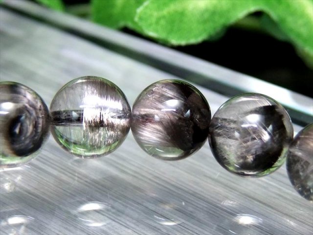 王道プラチナルチル 5A級 プラチナルチルクォーツ ブレスレット 9mm