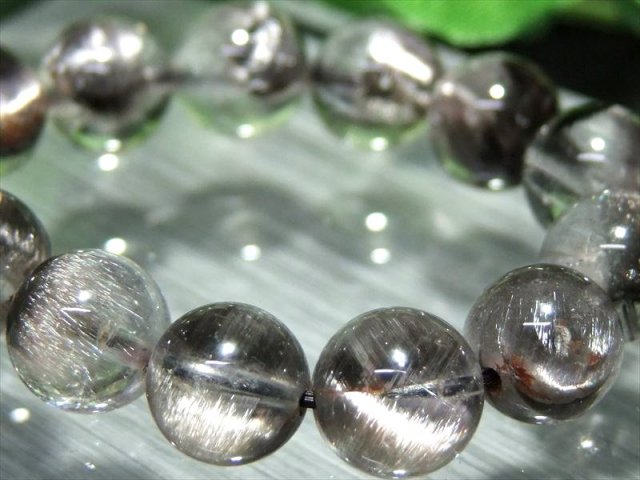 王道プラチナルチル 5A級 プラチナルチルクォーツ ブレスレット 9mm