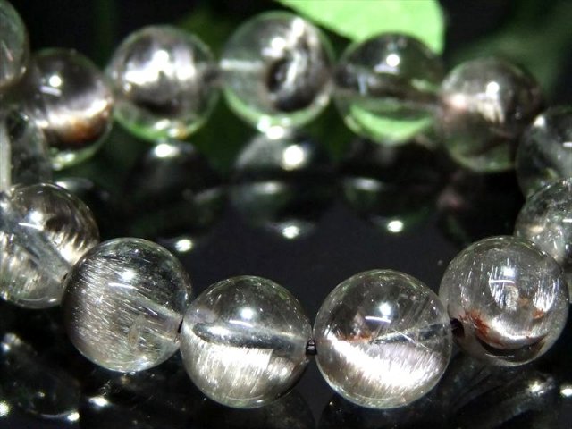 王道プラチナルチル 5A級 プラチナルチルクォーツ ブレスレット 9mm