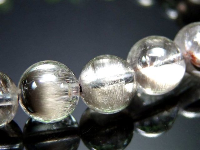 王道プラチナルチル 5A級 プラチナルチルクォーツ ブレスレット 9mm