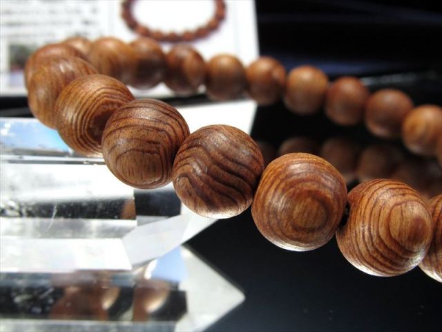 正規品 世界銘木協会 伊勢神宮御山杉大貴珠 ブレスレット 10.5mm