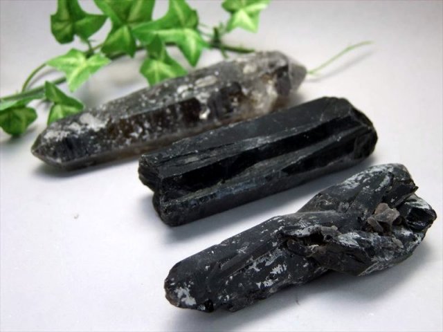 ★特選オンリー１♦★純天然黒水晶モリオン&【浄化用クリスタルチューナーセット】1 魔除けの音色 モリオン 黒水晶結晶 ポイント付 クリスタル