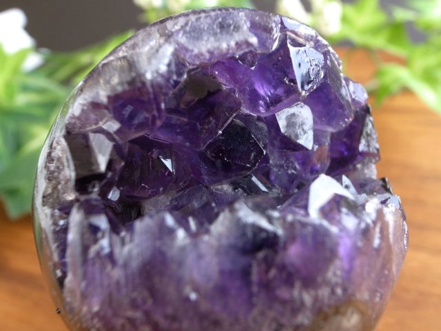レアな笑口のアメジスト アメジスト 笑口 紫水晶 丸玉 直径 47mm