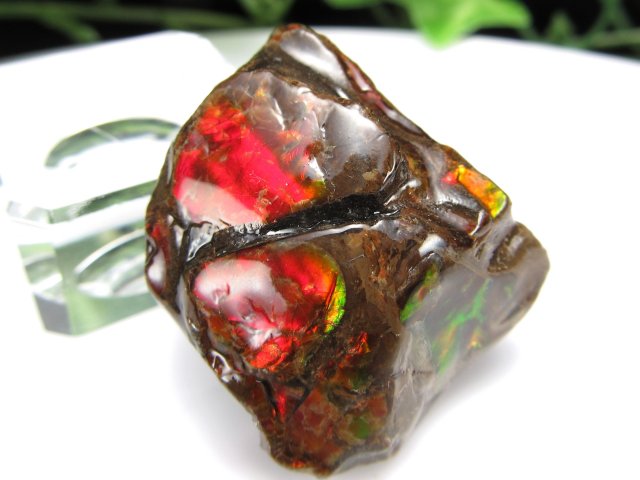 アンモライト　欠片　ドラゴンスキン 人気のドラゴンスキンタイプ！細やかなクラック模様が、まるで