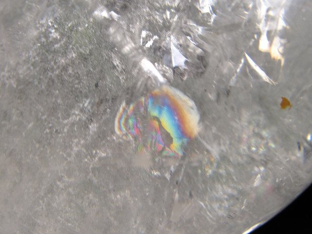 全てを超える特大レインボー 巨大水晶丸玉 天然虹入り水晶 クリスタル