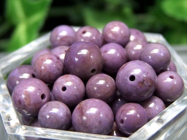 稀少色 ラベンダージェイド 4A ターキッシュ パープルジェイド 一粒売り 珠サイズ約6mm-6.5mm 良質 流通量皆無 幻の トルコ翡翠 爽やかなブルーパープル