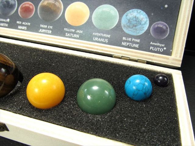 ☆sale☆月と太陽と惑星たち＊壺 太陽系の惑星。月と太陽、水銀と地球、火星と金星、木星や土星と