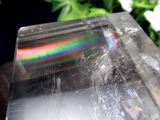 最高品質 究極の天然のプリズム オプティカルカルサイト 光学方解石 結晶ブロック 原石 重さ192g 透過する光が創り出す もう一つの世界