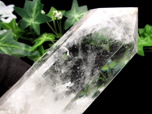 天然水晶 ポイント 六角柱 高さ 113mm 重さ 286g 極上超透明 浄化