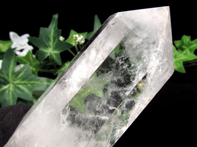 天然水晶 ポイント 六角柱 高さ 113mm 重さ 286g 極上超透明 浄化