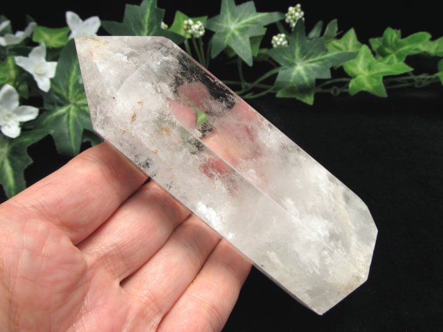 天然水晶 ポイント 六角柱 高さ 113mm 重さ 286g 極上超透明 浄化